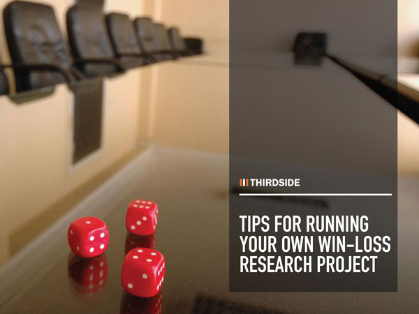 TIPS FOR RUNNING<br />
YOUR OWN WIN-LOSS<br />
RESEARCH PROJECT